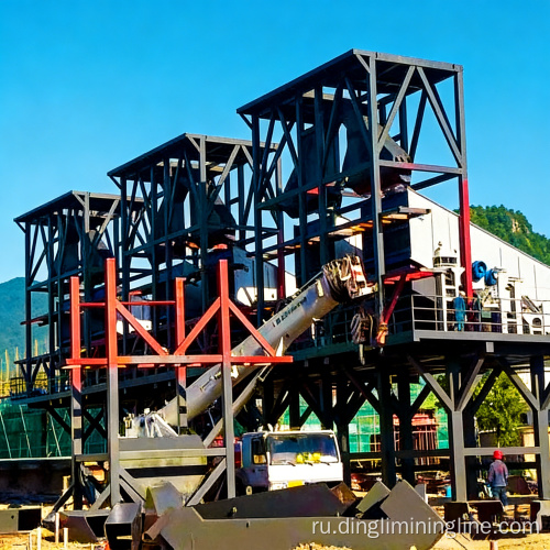 Крупномасштабное производство гранитного песка с помощью системы дробления